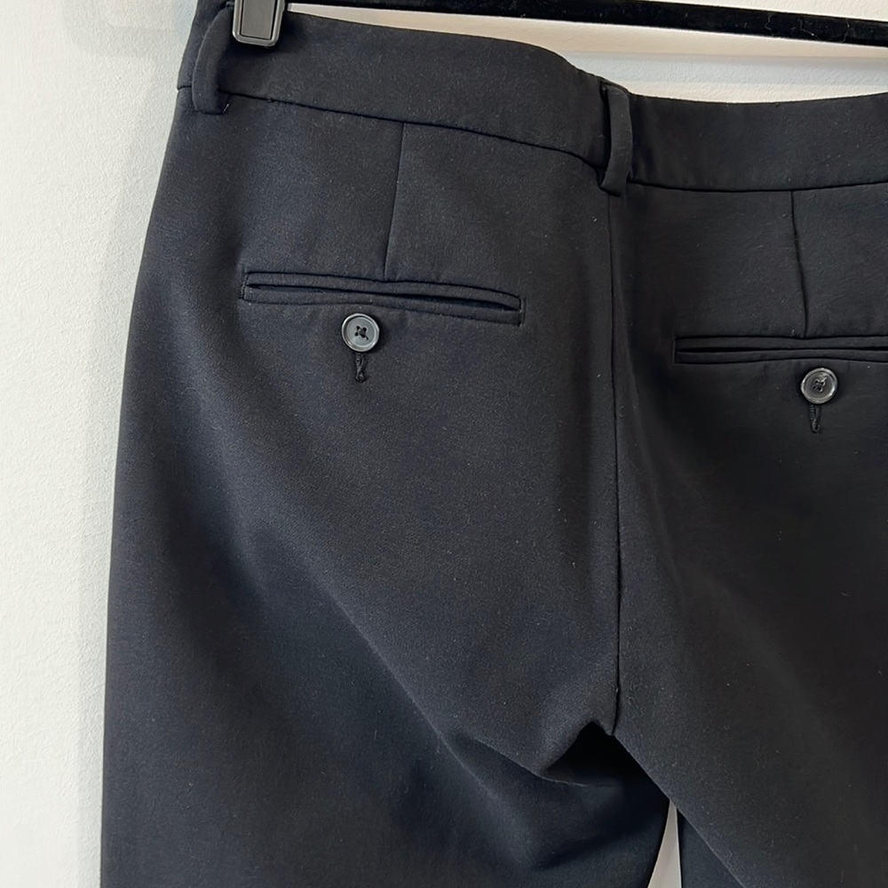VINCE Black Mid Rise Straight Legs Trousers pants size 4 - Picture 9 of 12